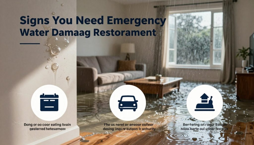 Signs You Need Emergency Water Damage Restoration